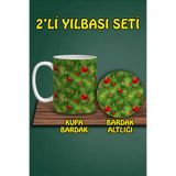Yılbaşı Temalı Kupa ve Bardak Altlığı Seti, hbspbardakalt17