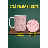 Yılbaşı Temalı Kupa ve Bardak Altlığı Seti, hbspbardakalt33