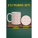 Yılbaşı Temalı Kupa ve Bardak Altlığı Seti, hbspbardakalt71