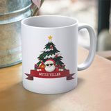 Yılbaşı Temalı Mutlu Yıllar Ve Noel Baba Baskılı Hediyelik Kupa