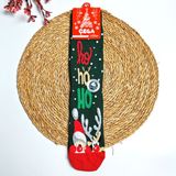 Yılbaşı Temalı Unısex Cotton Çorap - 36 - 41 - Yeşil