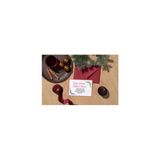 Yılbaşı Teşekkür Kartı 5x8 cm 100 Adet - Kırmızı
