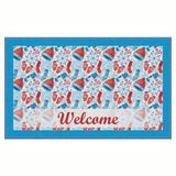 Yilbasi Welcome Noel Simgeleri Tasarim Kapi Onu Ve Ev Ici Paspas 45X75 Cm