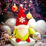 Yılbaşı Yeniyıl Dekorasyon Süsü Gnome Elf Pelüş Christmas Noel Dekorasyon Süsleri Peluş Elf Gnome Bebek Limon Yeşili