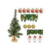 Yılbaşı Yeşil Çam Ağacı 60 cm Set-1