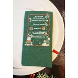Yılbaşında Yapılacaklar Yeşil Yılbaşı Peçetesi 12LI Paket