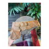Yılday Gür Butik El Yapımı Blair Cepli Taba Krem Hakiki Deri Kemer, Bohem Kemer, Kadın Kemer, Elbise Kemeri, Pantolon Kemeri, Ceket Kemeri, Bel Kemeri, Korse Kemer