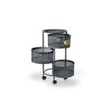 Yıldıray Metal AÇ/KAPA SEBZELİK 3 KATLI TEKERLEKLİ