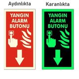 Yıldırım 5 Adet Fosforlu Yangın Alarm Butonu Levhası