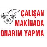 Yıldırım Çalışan Makinada Onarım Yapma Levhası