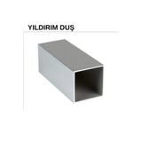 Yıldırım Duş 40 x 40 Alimunyum Kutu Profil Duşakabin Altlık 200 cm