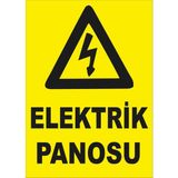 Yıldırım Elektrik Panosu Levhası Pvc Malzeme 25 x 35 cm Standart Ebat Güvenlik Uyarısı