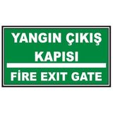 Yıldırım Fosforlu Yangın Çıkış Kapısı- Fire Exit Levhası - Fotolümenli