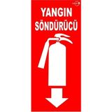 Yıldırım Fosforlu Yangın Tüpü Söndürme Cihazı Levhası Fotolümen Kaplama 12 x 25 cm