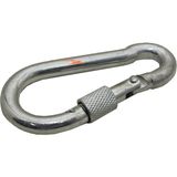 Yıldırım Nalbur 4 Adet Karabina Metal 8mm Kilitli Salıncak Kancası Çanta Tokası Küçük Boy