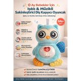 YILDIRIM OYUNCAK 0 Ay+ Sakinleştirici Işıklı Müzikli Diş Kaşıyıcı Oyuncak | Peluş Baykuş Bebek Uyku Arkadaşı