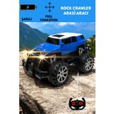 YILDIRIM OYUNCAK 1:18 Uzaktan Kumandalı Şarjlı Işıklı Oyuncak Araba 23 cm Rock Crawler