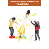 YILDIRIM OYUNCAK Air Rocket Oyuncak 2 Roket Ve Havalı Roketatar Tekli Açık Hava Oyuncağı