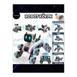 YILDIRIM OYUNCAK Bilekten Kumanda Kontrollü Çok Fonksiyonlu Işıklı Müzikli Şarjlı 8 Tekerli 25 CM Robot Köpek Araba