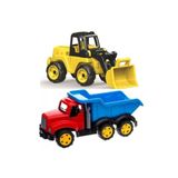 YILDIRIM OYUNCAK Büyük Kepçeli Dozer Ve 83 Cm Kamyon 2li Set