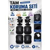 YILDIRIM OYUNCAK Çocuk Koruma Seti Dizlik Dirseklik Bileklik – Paten Scooter Kaykay Bisiklet İçin Ayarlanabilir Full Koruma Seti
