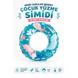 YILDIRIM OYUNCAK Deniz Canlıları Desenli Çocuk Yüzme Simidi 61cm – 6–10 Yaş Havuz ve Deniz Kullanımına Uygun Şişme Yaz Simidi