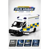 Yıldırım Oyuncak Die Cast Mercedes Benz Sprinter Polis Özel Harekat Model Araba 12,5cm – 1:48 Ölçek Açılır Kapılı Çek Bırak Metal Koleksiyon Aracı - Beyaz - Mavi