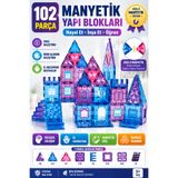 YILDIRIM OYUNCAK Eğitici Manyetik Yapı Blokları 102 Parça 7,5 cm – STEAM Zeka Geliştirici, Güçlü Mıknatıslı, Çocuk Gelişim Oyuncak Seti