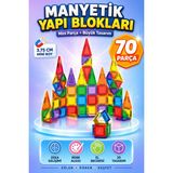 Yıldırım Oyuncak Eğitici Manyetik Yapı Blokları 70 Parça 3,75 cm – Steam Zeka Geliştirici, Güçlü Mıknatıslı, Çocuk Gelişim Oyuncak Seti - 70 Parça CLM10