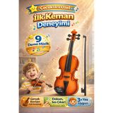 YILDIRIM OYUNCAK Elektronik Çocuk Kemanı 39cm – 9 Demo Müzik – Metal Telli Yaylı Elektronik Violin