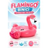 YILDIRIM OYUNCAK Flamingo Binici Şişme Ada 178×135 cm – Tutmaçlı Havuz ve Deniz Kullanımına Uygun Büyük Boy Yüzme Adası