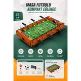 YILDIRIM OYUNCAK Langırt 70 Cm Masa Futbolu Oyunu Ahşap Masaüstü Futbol Seti 2-4 Oyunculu Mini Langırt Masası Eğlence Oyuncağı