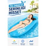 YILDIRIM OYUNCAK Mavi File Taban Yatak - Şişme Deniz Yatağı