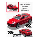 YILDIRIM OYUNCAK Metal Çek Bırak Koleksiyonluk Porsche 1:43 Maxx Wheels Suv Araba 10 cm Açılabilir Kapılar Die Cast