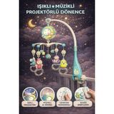Yıldırım Oyuncak Pilli Işıklı Müzikli Projektörlü Uzaktan Kumandalı Sabitlenir Dönence Çıngırak Bebek Yatıştırıcı - Turkuaz
