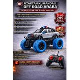 YILDIRIM OYUNCAK RC Uzaktan Kumandalı 4X4 Polis Arabası | Dev Teker Off Road Güçlü Motor Oyuncak Araba
