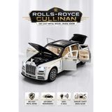 YILDIRIM OYUNCAK Rolls-Royce Die Cast Metal Model Araba 22cm – 1:24 Ölçek, Çek Bırak, Işıklı Sesli, Kapıları Açılan Koleksiyon Aracı
