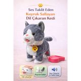 YILDIRIM OYUNCAK Şarjlı Kumandalı İnteraktif Peluş Kedi | Ses Taklit Eden Yürüyen Kuyruğunu Sallayan ve Dil Çıkaran