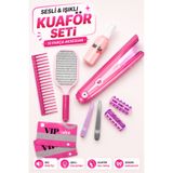 YILDIRIM OYUNCAK Sesli Işıklı Oyuncak Kuaför Seti 10 Parça – Saç Düzleştiricili, Tarak ve Aksesuarlı Çocuk Güzellik Rol Yapma Oyuncağı 3+ Yaş