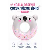 YILDIRIM OYUNCAK Sevimli Koala Tasarımlı Çocuk Yüzme Simidi 8+ Yaş – Geniş İç Alanlı Deni ve Havuz için Şişme Simit