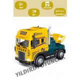 YILDIRIM OYUNCAK Sürtmeli Sesli Işıklı 15 cm Metal Die Cast Tır - Işıklı Müzikli 1:24 Çekici (Tır Kafası)