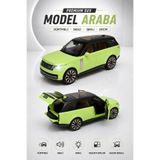 YILDIRIM OYUNCAK Sürtmeli Sesli Işıklı Range Rover Model Araba 20cm – Açılır Kapılı Metal Görünümlü Premium SUV Oyuncak Araba