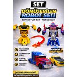YILDIRIM OYUNCAK Transformers Tıra ve Arabaya Dönüşen Çek Bırak Robot Oyuncak Araba