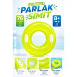 YILDIRIM OYUNCAK Tutmaçlı Parlak Deniz & Havuz Simidi 76cm – Çift Tutmaçlı Büyük Boy Şişme Simit 8+ Yaş