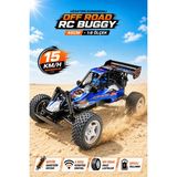 Yıldırım Oyuncak Uzaktan Kumandalı 15 Km/h Yapan Drift Atan Off Road Rc Araba 45CM – 2.4ghz Şarjlı Arazi Buggy - Mavi