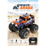 Yıldırım Oyuncak Uzaktan Kumandalı 4x4 Off Road Rc Araba – 1:18 Ölçek Şarjlı, Işıklı, 360° Rotation Akrobatik Monster Truck - Turuncu