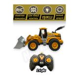 YILDIRIM OYUNCAK Uzaktan Kumandalı Buhar Spreyli Işıklı 2.4 ghz Sarj Edilebilir Buldozer Kepçe İş Makinası