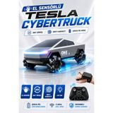 Yıldırım Oyuncak Uzaktan Kumandalı El Sensörlü Tesla Cybertruck Drift Araba – 360° Dönen Işıklı Şarjlı Rc Stunt Araç - Gri
