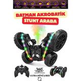 Yıldırım Oyuncak Uzaktan Kumandalı Full Fonksiyon 2.4 Şarjlı Buhar Atan Akrobat Araba -16 cm Buharlı Sprey Atan - Siyah