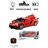 YILDIRIM OYUNCAK Uzaktan Kumandalı Full Fonksiyon Şarjlı Işıklı 1:18 Kapı Ve Bagajı Açılan Lamborghini Spor Araba